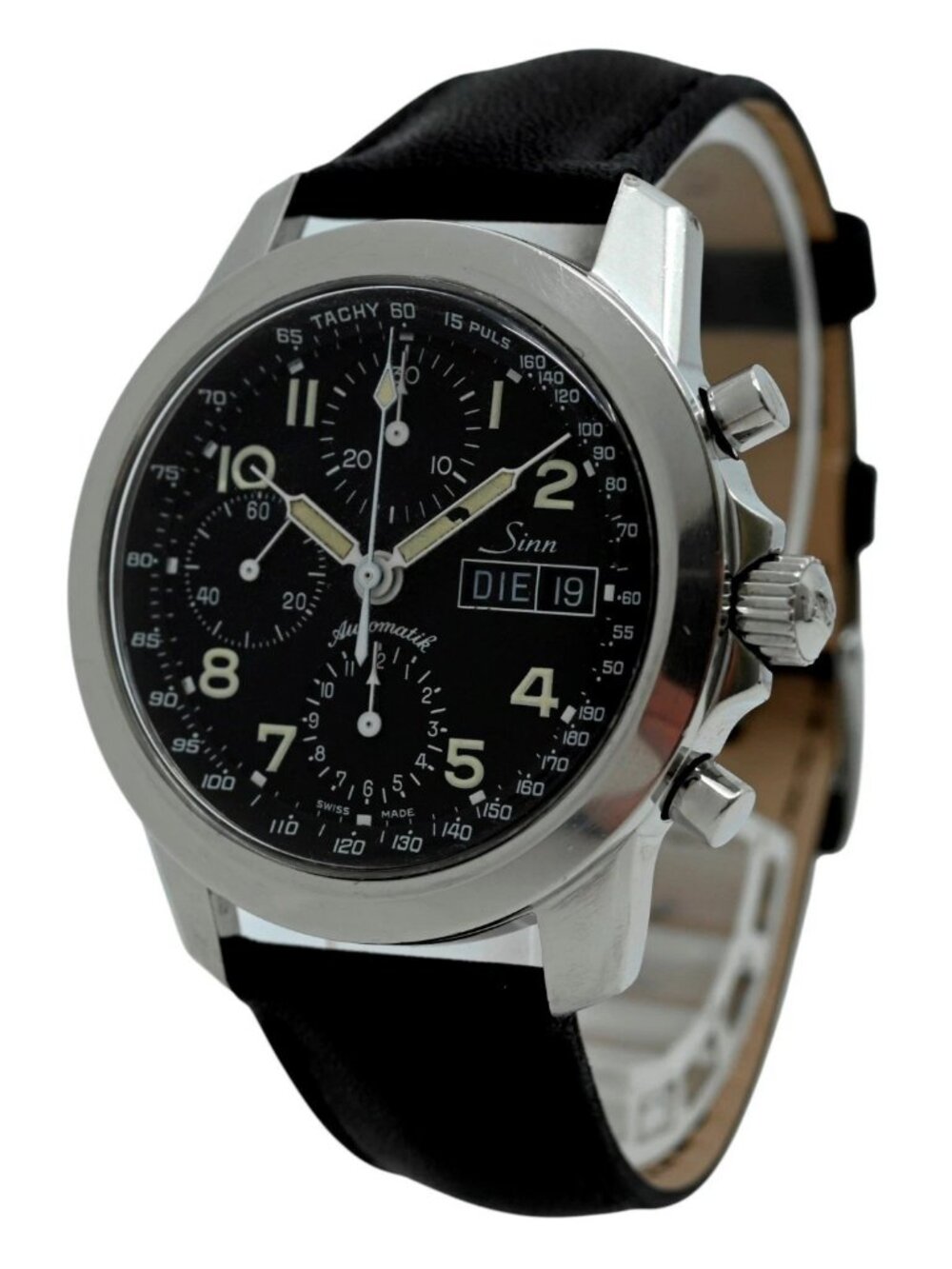 Sinn 40mm Men's Automatic Chronograph 7750 Day-Date 103 Watch 103.B.AUTO.POL.TY!